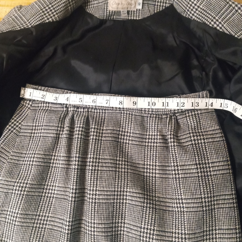 2 Piece Step By Step Houndstooth Jacket And Match… - image 2